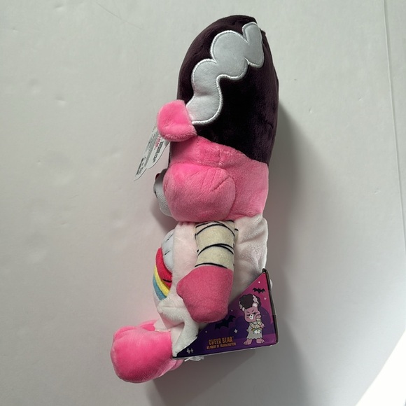 Care Bears x Universal Monsters Pink Cheer Bear as Bride of Frankenstein Plush - Picture 6 of 7